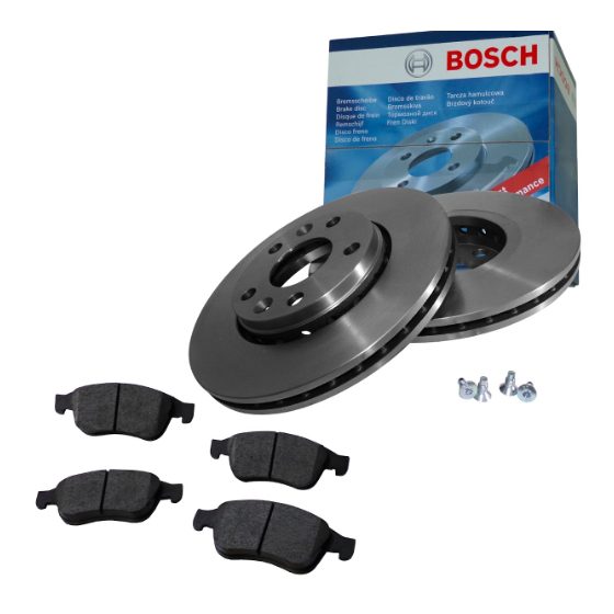 Discos y pastillas de freno Bosch en el stock de Quickway